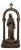 Wooden Devotional Statue Representing the Virgin with the Sorrowful and Immaculate Heart, 1800s For Sale