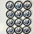 Japanese 1940s Vintage Japanese Chinoiserie Hollywood Regency Blue Willow Small Plates - Set of 12 For Sale - Image 3 of 13