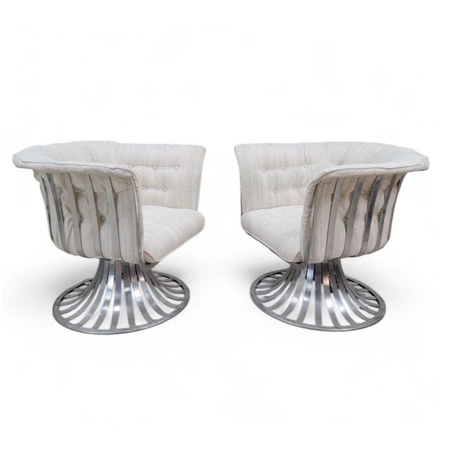 Metal Mid Century Modern Extruded Aluminum Indoor/Outdoor Attributed to Russel Woodard For Sale - Image 7 of 11