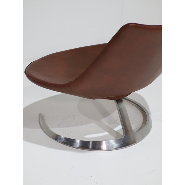 IS63 Scimitar Chair in Cognac Leather by Fabricius and Kastholm for Ivan Schlechter, 1960s For Sale - Image 10 of 16