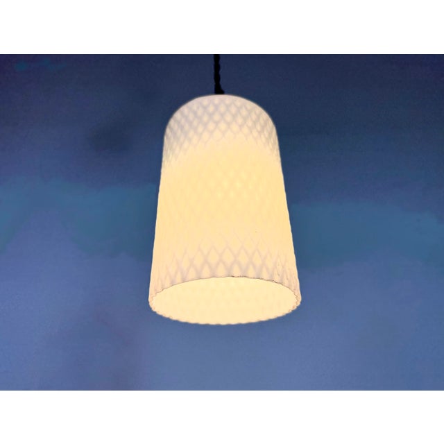 Vintage Glass Ceiling Light, 1970s For Sale - Image 11 of 13