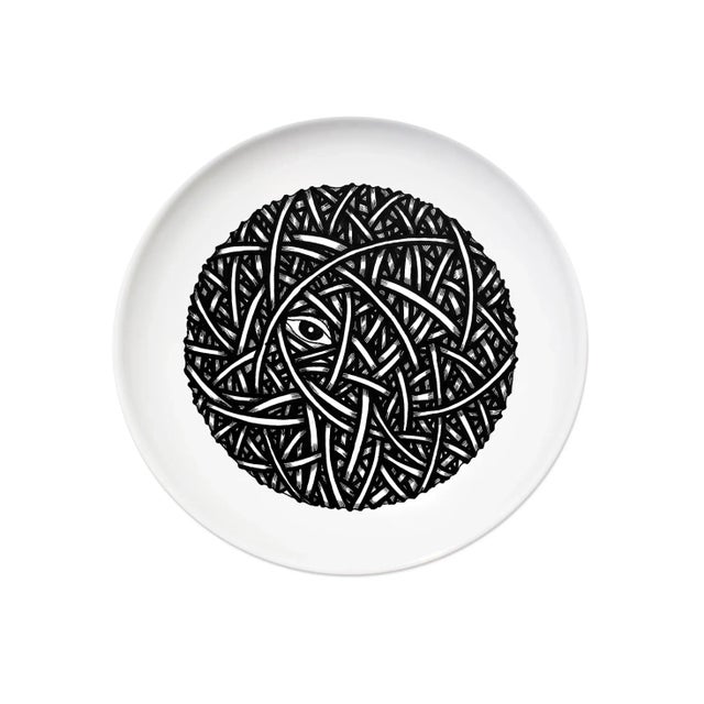 Spinning Iv | Spinning Ceramic Plate by Vincenzo D’Alba for Kiasmo For Sale - Image 4 of 4