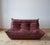 Burgundy Leather Togo Living Room Set by Michel Ducaroy for Ligne Roset, Set of 5 For Sale - Image 6 of 10