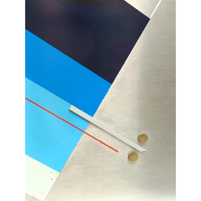 Metal Siro Covey, Prospettiva, 1970s, Screen Printing on Steel For Sale - Image 7 of 10
