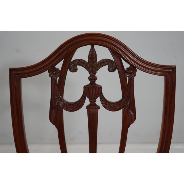 Kindel Shield Back Mahogany Side Chair For Sale - Image 12 of 12