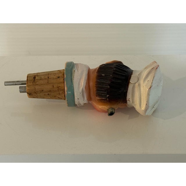 Vintage Working Figural Chef Bottle Pourer — Mid-Century Novelty Barware For Sale - Image 9 of 12