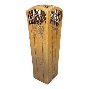 Dennis Kirchmann Incised and Reticulated Garden Themed Sculpture