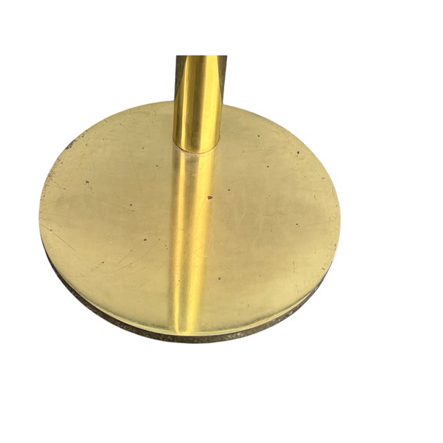 Mid 20th Century Attributed Leon Rosen Pace Solid Brass Glass Side Table For Sale - Image 13 of 15