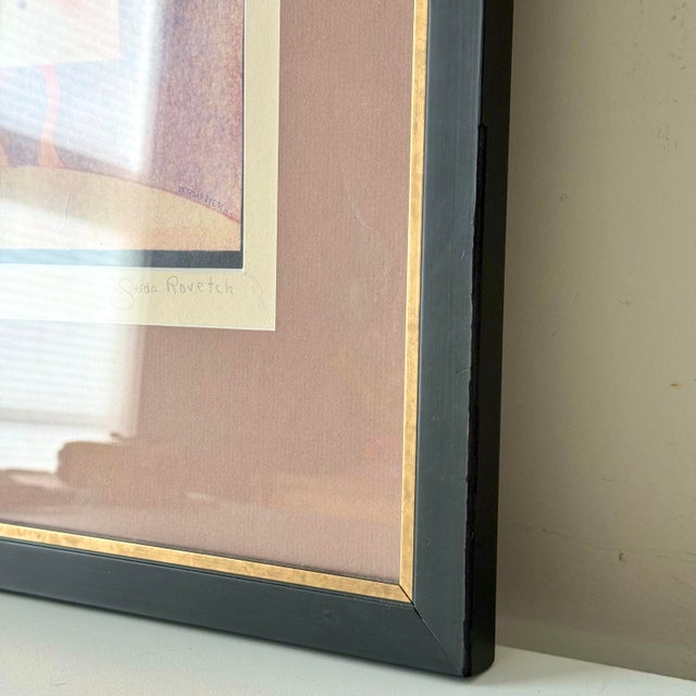 1960's "Laden" Signed Framed Print by Gerda Rovetch For Sale In Charleston - Image 6 of 7