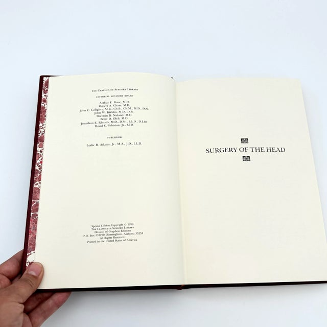 Late 20th Century Limited Edition Red & 22k Gold Leather Bound Medicine Books a Pair For Sale In Houston - Image 6 of 12