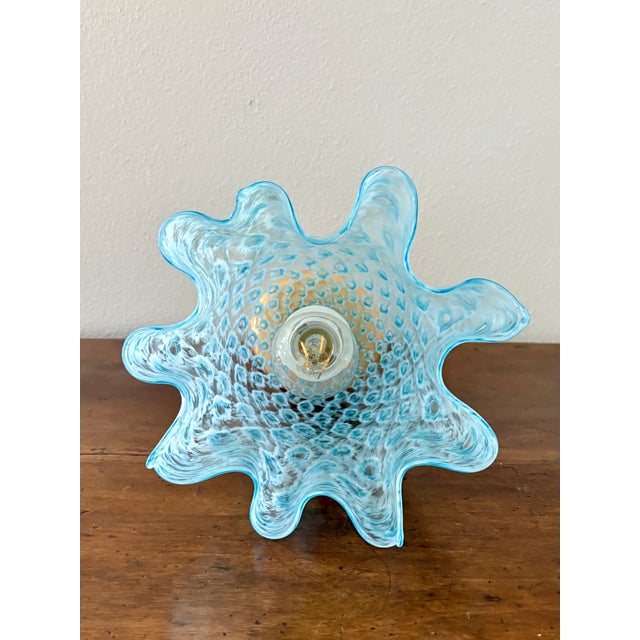 Macrame T Handkerchief Table Lamp by La Murrina Murano, 1990s For Sale - Image 10 of 14