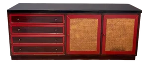 Vintage Wooden Sideboard, 1970s