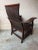 Antique American Empire Style Bentwood & Spindle Floral Hand Painted Back Library Armchair For Sale In Washington DC - Image 6 of 18