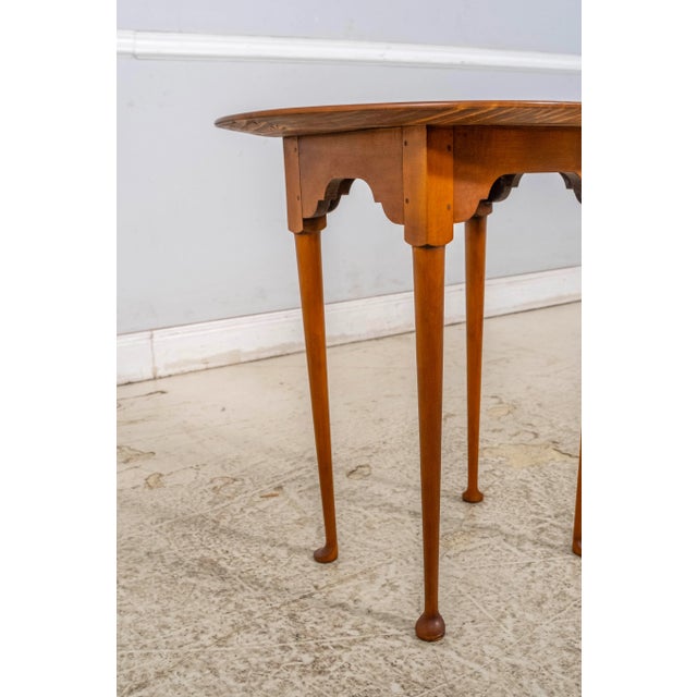 Eldred Wheeler Primitive Maple Oval Occasional Table For Sale In Philadelphia - Image 6 of 11