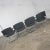 Late 20th Century Gray & Chrome Cantilever Chairs by United Chair Co Style of Steelcase Set of 4 For Sale - Image 10 of 12