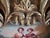 Vintage Rococo Gilt Wood Wall Mirror With Painted Pastoral Scene For Sale - Image 10 of 13