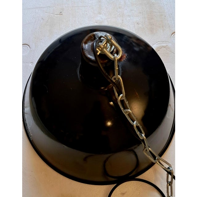 Industrial Large Industrial Lamps, 1950s, Set of 2 For Sale - Image 3 of 10