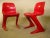 Red Z Chairs by Ernst Moeckel & Siegfried Mehl for VEB Petrochemisches Kombinat Schwedt, 1960s, Set of 6 For Sale - Image 8 of 11