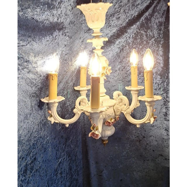Vintage German Chandelier from Rudolstadt Thuringia, 1980s For Sale - Image 9 of 9