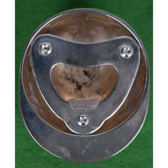 Traditional Silver Plate Jockey Cap Bottle Opener For Sale - Image 3 of 3