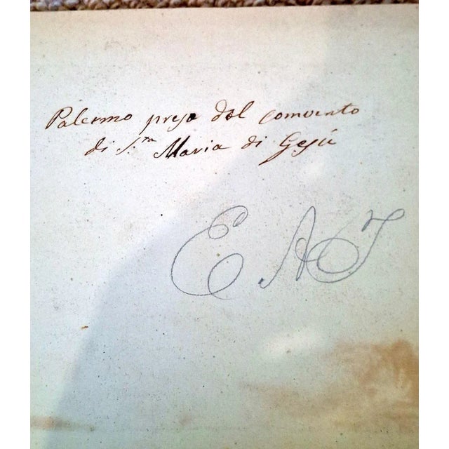 Paper A 19th-Century Vista of Palermo and Monte Pellegrino For Sale - Image 7 of 7