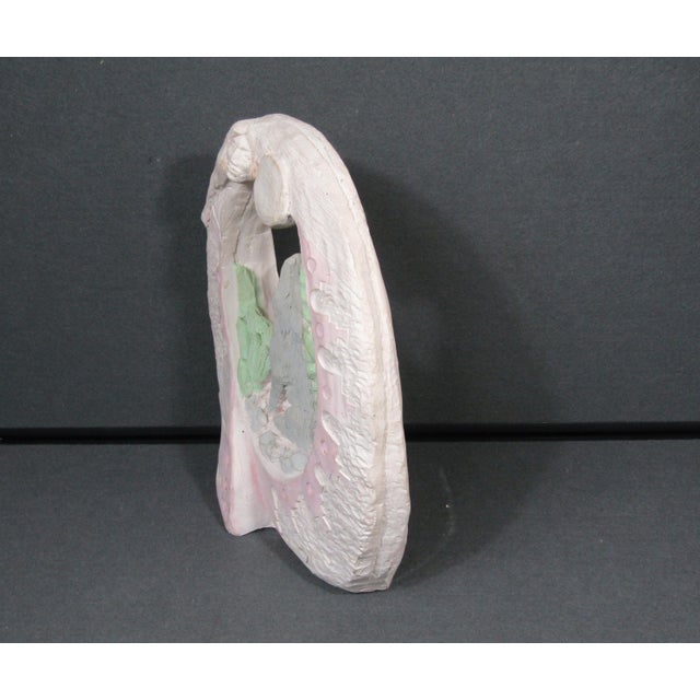 Sculpture Materials Cantu Comanche “Tribute to Sister Moon” Wolf & Moon Sculpture (1991) For Sale - Image 7 of 11