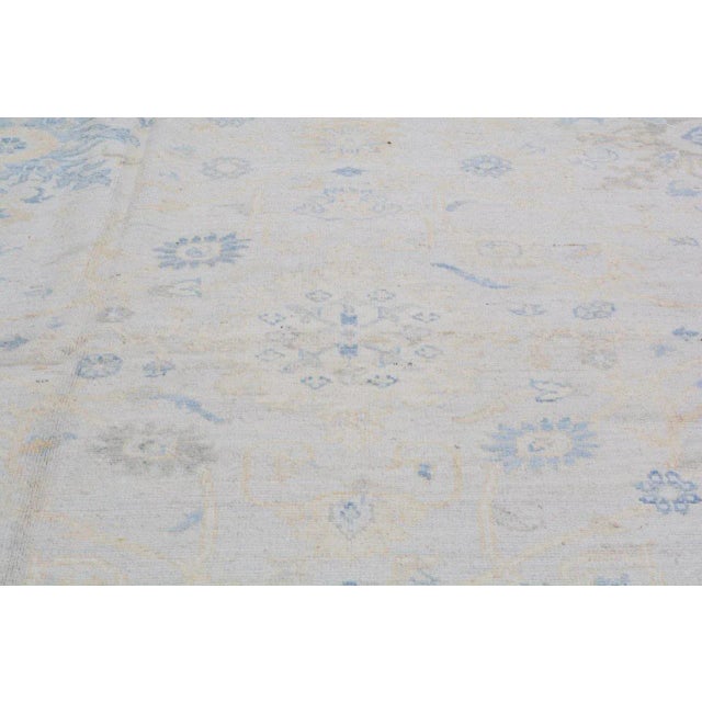 Contemporary Oushak Hand Knotted Wool Rug, 9'9"x13' For Sale In New York - Image 6 of 6