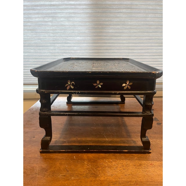 Wood Vintage Korean Soban Side Table For Sale - Image 7 of 14