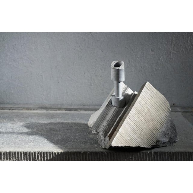 Contemporary Architectural Remnant Bluestone Abra Candleholder by Studio Do For Sale - Image 3 of 8
