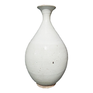 Thai Ceramic Vase With White Glaze, Mid 20th Century