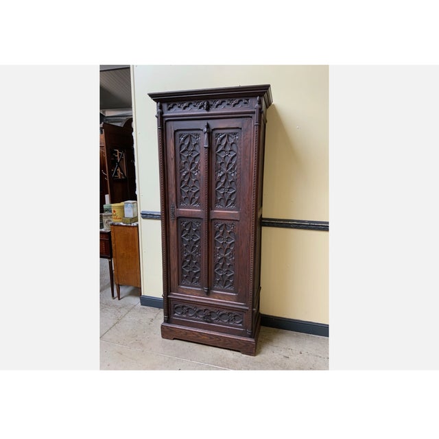Antique Chinese Sideboard in Oak, 1880 For Sale - Image 6 of 10