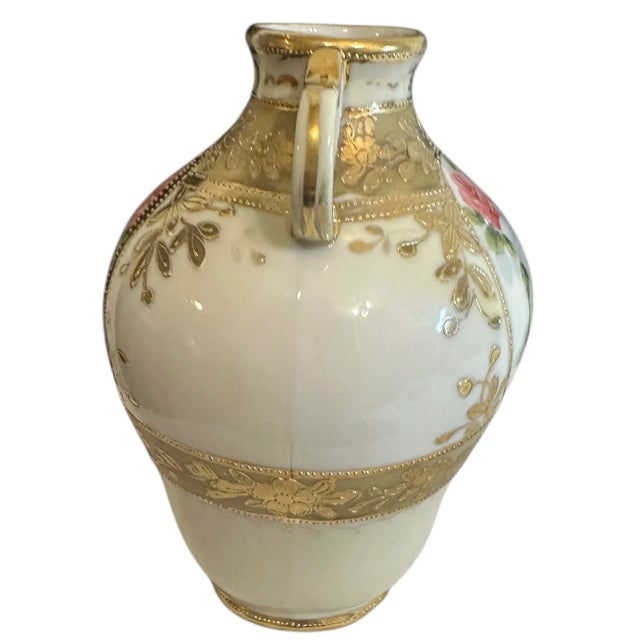 1920’s Nipon Hand-Painted Ornate Vase For Sale In Birmingham - Image 6 of 10