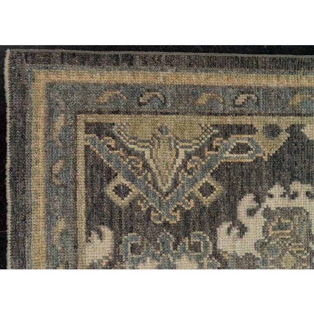 Turkish Oushak Rug 2'10" x 10'6" #20223 For Sale - Image 4 of 8