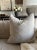 100% Linen Made in Belgium Natural Flax Linen Pillow cover with overlocked seams and hidden zipper closure. Size 25"x25"...
