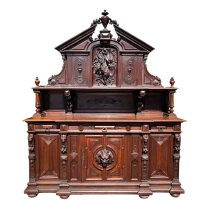 19th Century Renaissance Style Oak Hunting Buffet