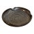 Ceramic Studio Pottery Ashtray Plate Brown Glaze Mid-Century Modern 1970s For Sale