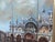 Framed Venetian Piazza San Marco Original Oil Painting Signed Rergito, Mid-20th Century For Sale - Image 4 of 14