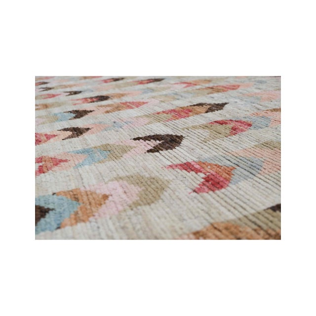1960s Modern Multicolor Hand Knotted Wool Rug For Sale - Image 5 of 7