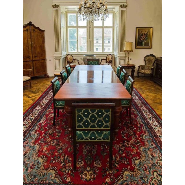 Large Mahogany Dining Table For Sale - Image 11 of 13