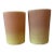 19th Century Victorian Mt. Washington Glass Co. Burmese Uranium Art Glass Tumblers - A Pair For Sale