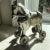 Rustic European Early 20th Century Small Metal Horse on Wheels Sculpture/Toy, Made in India For Sale - Image 3 of 6
