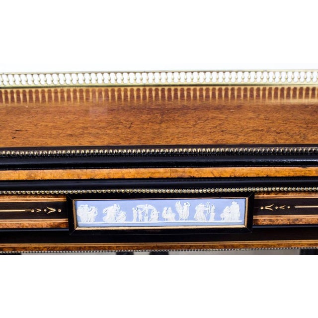 Victorian Amboyna & Ebonized Pier Cabinet For Sale - Image 5 of 11