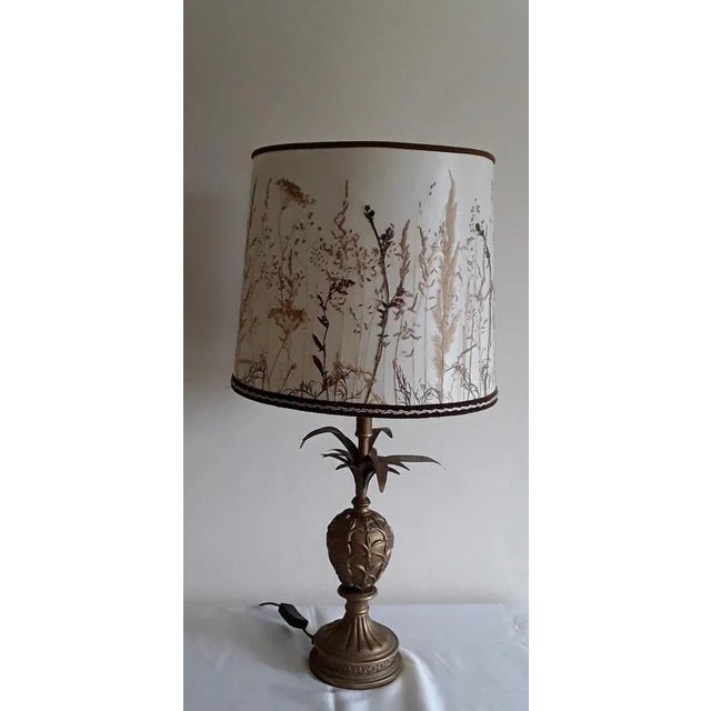 Vintage Pineapple Lamp in Plastic and Metal, 1990s, in Good conditions. Designed 1990 to 1999 European Plug (up to...