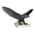 Antique Solid Bronze Marble Open Winged American Bald Eagle Statue Sculpture For Sale