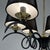 Black Cast Iron and Brass Chandelier, France, 1950s For Sale - Image 13 of 17