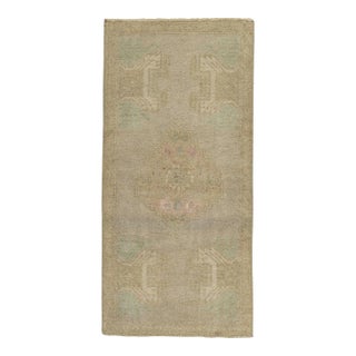 Turkish Mini Rug Oriental Hand Knotted Vintage Rug 1'7" x 3'4" #21158 For Sale