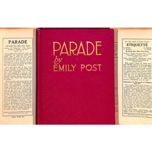 POST, Emily [382] pp. Funk & Wagnalls Company 1925 Second Printing 7 3/4" x 5 5/8" Jacket design by D. Burnley From the...