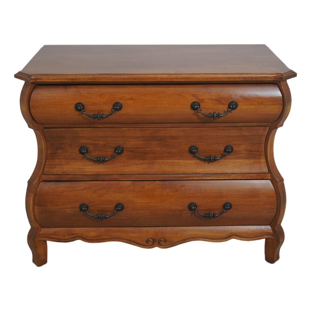 Continental Style Baroque Three Drawer Dresser Chest For Sale