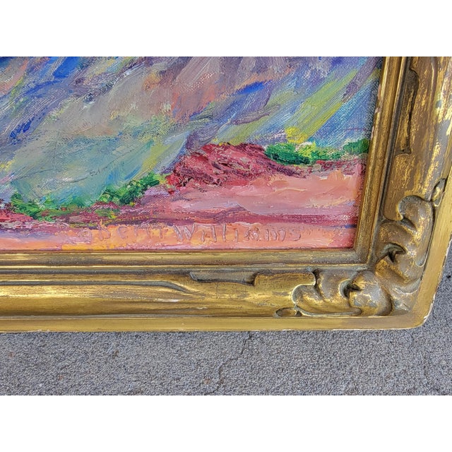 Plein Air California Desert and Mountain Painting by Robert F. Williams For Sale In San Francisco - Image 6 of 8