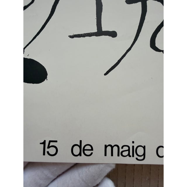 Artema Gallery Exhibition Poster from Joan Miró, Barcelona, 1980s For Sale - Image 4 of 11